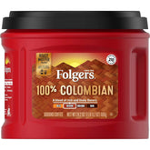 Folgers 100% Colombian Medium Roast Ground Coffee, 24.2 Ounces
