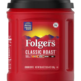 Folgers Classic Roast Medium Roast Ground Coffee, 38.4 Ounces
