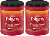 Folgers Classic Roast Medium Roast Ground Coffee, 9.6 Ounce (Pack of 2)