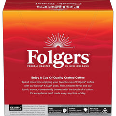 Folgers Classic Roast Coffee, Medium Roast, K Cup Pods for Keurig Coffee Makers, 32Count