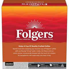 Folgers Colombian Coffee, Medium Roast, Keurig K-Cup Pods, 32 Count Boxes (Pack of 4)