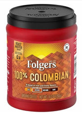 Folgers 100% Colombian Medium Roast Ground Coffee, 9.6 Ounce (Pack of 6)