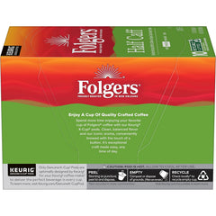 Folgers Half Caff Coffee, Medium Roast, Keurig K-Cup Pods, 10 Count (Pack of 6)